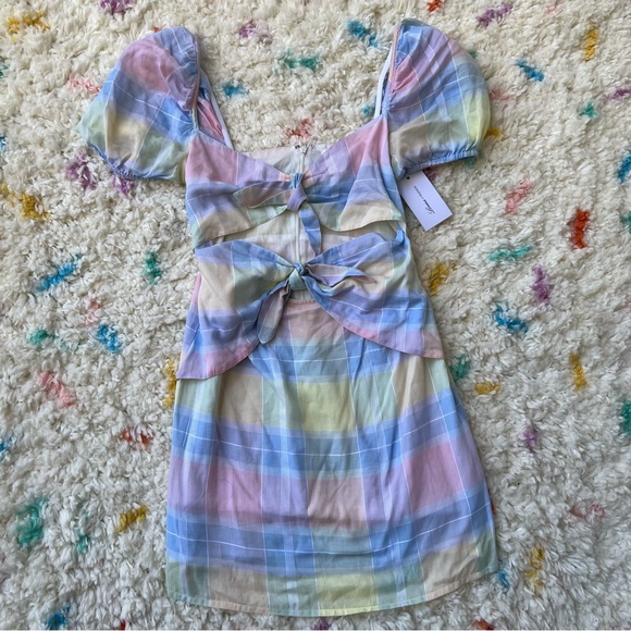 Lovers + Friends | Revolve | Corbin Pastel Plaid Dress NWT - Picture 5 of 12